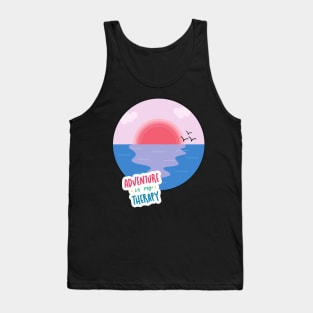 Travel addict love Explore the world summer design holidays vacation Tank Top